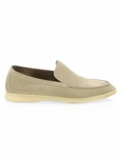 Loro Piana Summer Walk Suede Loafers For Men Light