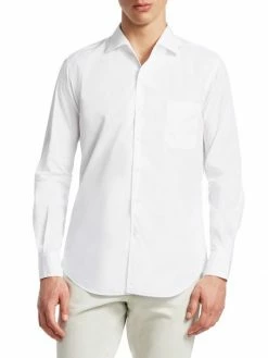 Loro Piana Andre Cotton Button-Down Shirt For Men -Loro Piana Official Shop unnamed file 1032