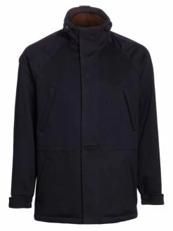 Loro Piana Icer Woven Storm Peacoat For Men Caviar -Loro Piana Official Shop unnamed file 1042