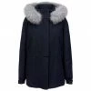 Loro Piana Icery Short Fox Fur-Trim Coat Blue Navy -Loro Piana Official Shop unnamed file 1156
