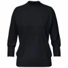 Loro Piana Mock Turtleneck Three-Quarter Sleeve Cashmere Knit Top -Loro Piana Official Shop unnamed file 121
