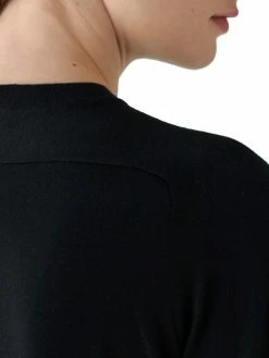 Loro Piana Mock Turtleneck Three-Quarter Sleeve Cashmere Knit Top -Loro Piana Official Shop unnamed file 126