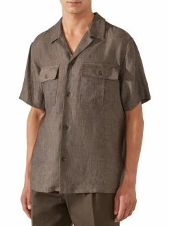 Loro Piana Mojave Arizona Linen Shirt For Men -Loro Piana Official Shop unnamed file 166