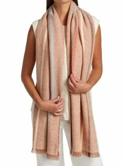 Loro Piana Sciarpa Moscova Chevron Baby Cashmere Scarf