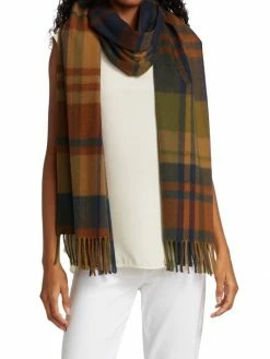 Loro Piana Plaid Cashmere Scarf