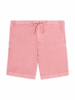 Loro Piana Linen & Cotton Bermuda Shorts For Men Apricot Punch