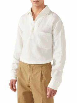 Loro Piana Andre Arizona Linen Shirt For Men -Loro Piana Official Shop unnamed file 283