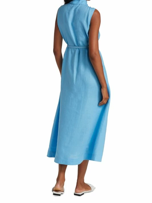 Loro Piana Abito Leyla Linen Shirtdress 6 Loro Piana Abito Leyla Linen Shirtdress - Image 4