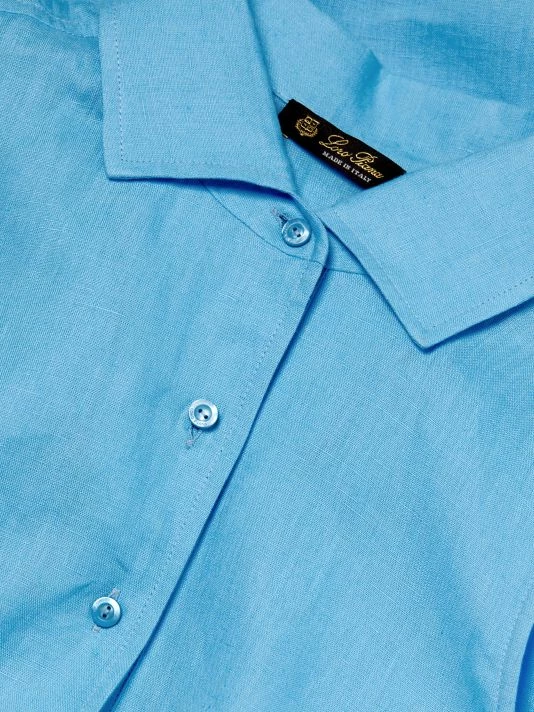 Loro Piana Abito Leyla Linen Shirtdress 9 Loro Piana Abito Leyla Linen Shirtdress - Image 7
