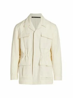 Loro Piana Mojave Linen & Cotton Jacket For Men