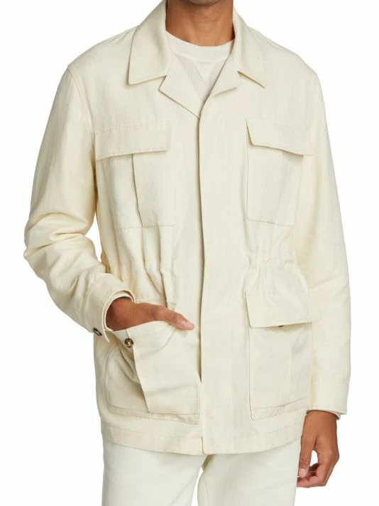 Loro Piana Mojave Linen & Cotton Jacket For Men 5 Loro Piana Mojave Linen & Cotton Jacket For Men - Image 3