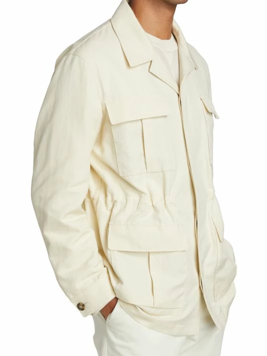 Loro Piana Mojave Linen & Cotton Jacket For Men 6 Loro Piana Mojave Linen & Cotton Jacket For Men - Image 4