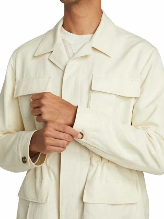 Loro Piana Mojave Linen & Cotton Jacket For Men 8 Loro Piana Mojave Linen & Cotton Jacket For Men - Image 6