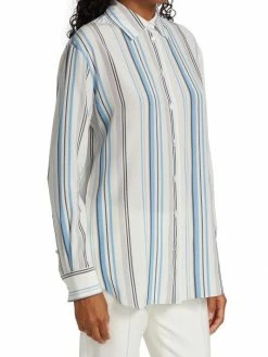 Loro Piana Idelle Striped Silk Button-Up -Loro Piana Official Shop unnamed file 362