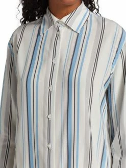 Loro Piana Idelle Striped Silk Button-Up -Loro Piana Official Shop unnamed file 364