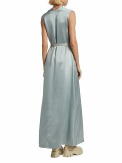 Loro Piana Lilia Belted Silk Gown -Loro Piana Official Shop unnamed file 370