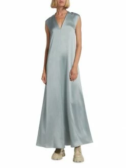 Loro Piana Lilia Belted Silk Gown -Loro Piana Official Shop unnamed file 371