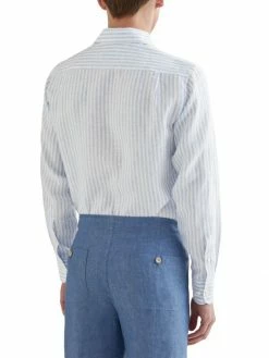 Loro Piana Arizona Linen Soft Stripe Shirt For Men -Loro Piana Official Shop unnamed file 427
