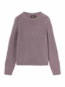 Loro Piana Girocollo Baby Suri Garzato Crewneck Sweater