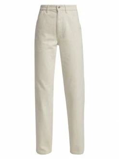 Loro Piana Releigh High-Waisted Straight-Leg Jeans