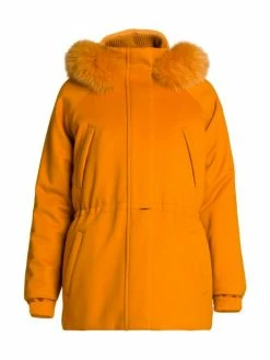 Loro Piana Dyed Fox Fur Trim Hood Jacket