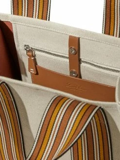 Loro Piana The Suitcase Stripe Canvas Tote -Loro Piana Official Shop unnamed file 491