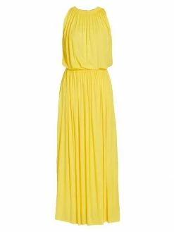 Loro Piana Abito Ignes Pleated Jersey Dress