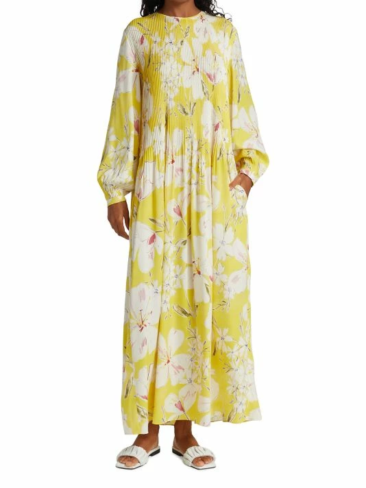 Loro Piana Abito Ailea Silk Flower Dress 4 Loro Piana Abito Ailea Silk Flower Dress - Image 2