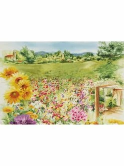 Loro Piana Garden-Print Cashmere Blend Scarf