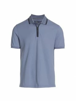 Loro Piana Regatta Zip-Placket Polo Shirt For Men White Egret -Loro Piana Official Shop unnamed file 527