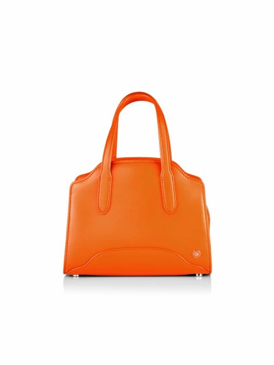 Loro Piana Micro Sesia Leather Tote Orange 8 Loro Piana Micro Sesia Leather Tote Orange - Image 6