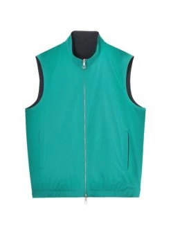 Loro Piana Windwish Stretch Vest For Men Blue Navy