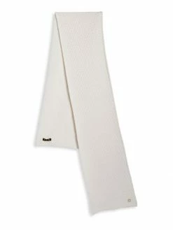 Loro Piana Cashmere Rice Stitch Knit Scarf White -Loro Piana Official Shop unnamed file 846