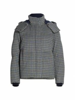 Loro Piana Overcheck Cashmere Puffer Coat