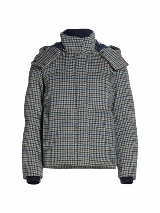 Loro Piana Overcheck Cashmere Puffer Coat 3 Loro Piana Overcheck Cashmere Puffer Coat