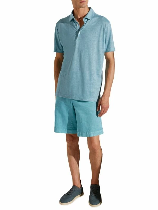 Loro Piana Jersey Linen Polo Shirt For Men Stillwater 4 Loro Piana Jersey Linen Polo Shirt For Men Stillwater - Image 2