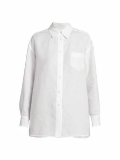Loro Piana Fabienne Solaire Linen Shirt