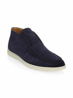 Loro Piana Polacchino Suede Slip-On Chukka Boots For Men Blue -Loro Piana Official Shop unnamed file 926