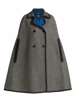 Loro Piana Audrine Double-Breasted Reversible Cashmere Cape