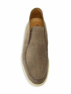 Loro Piana Suede Derby Shoes For Men Light Wood Smoke -Loro Piana Official Shop unnamed file 941