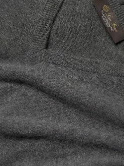 Loro Piana Scollo Cashmere V-Neck Sweater For Men -Loro Piana Official Shop unnamed file 980
