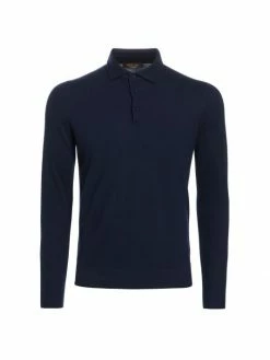 Loro Piana Long-Sleeve Cashmere Polo For Men Brown 11 Loro Piana Long-Sleeve Cashmere Polo For Men Brown -Loro Piana Official Shop unnamed file 985