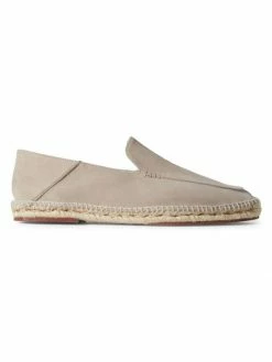 Loro Piana Seaside Suede Slip-ons For Men Classic Beige